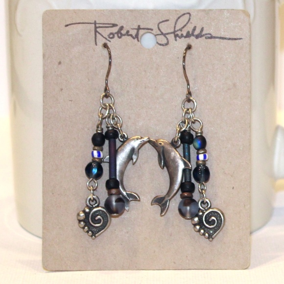 Robert Shields Jewelry - Robert Shields Dangle Sealife Pierced Earrings